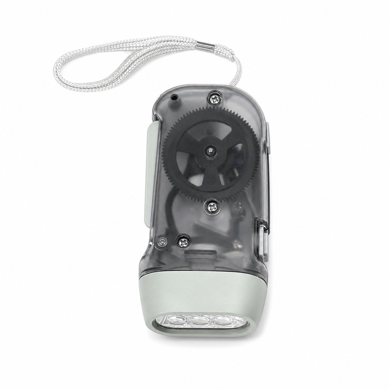Hand Press Metal Dynamo Flashlight — view 2