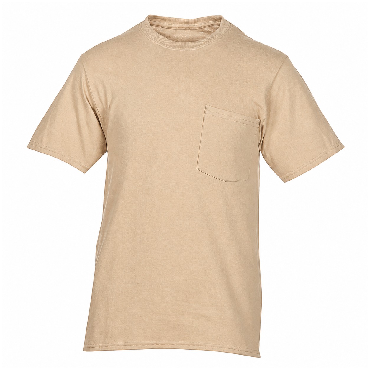 Essential Cotton Pocket Shirt — Tan Beige