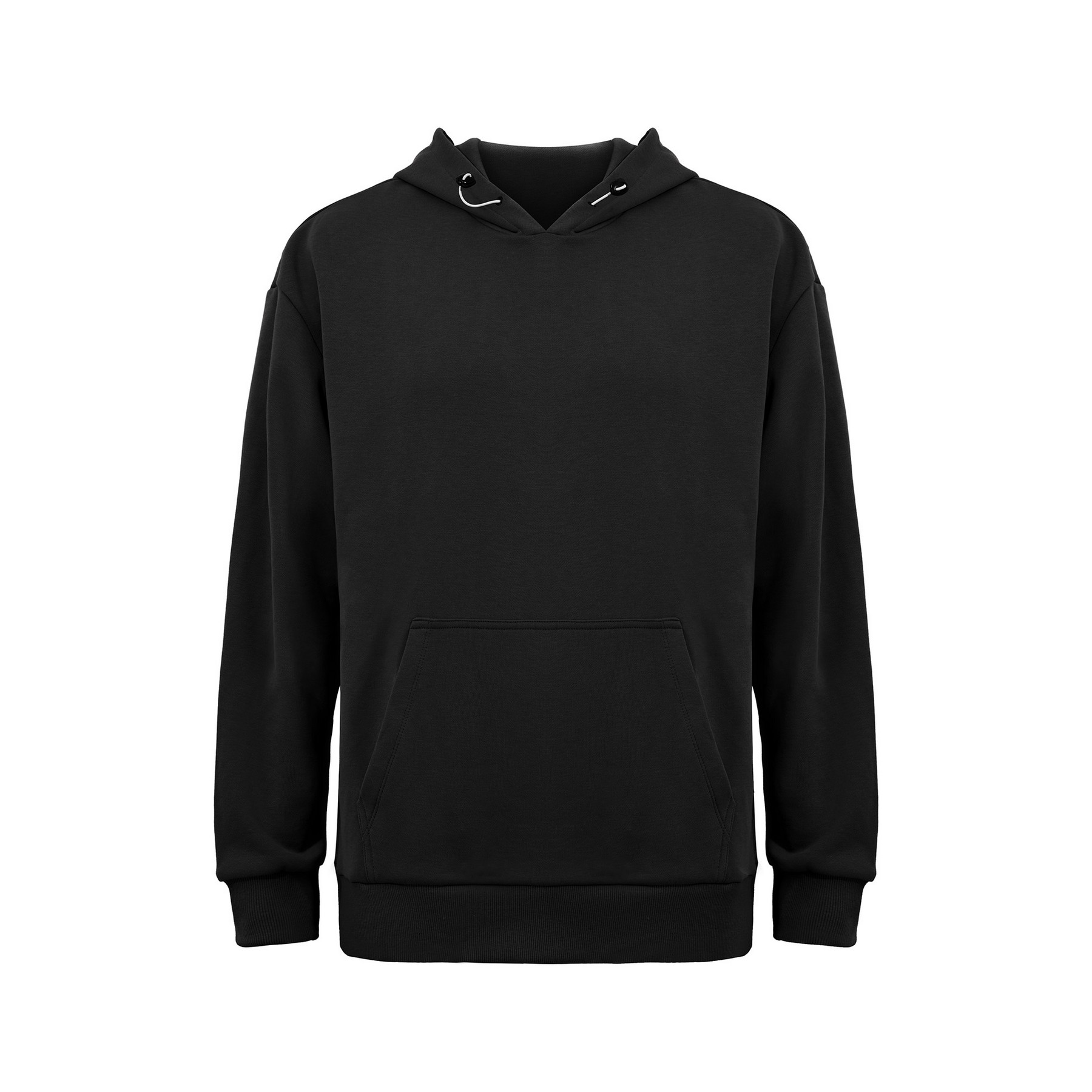 Cotton-Polyester Blend Smooth Surface Hoodie — view 2