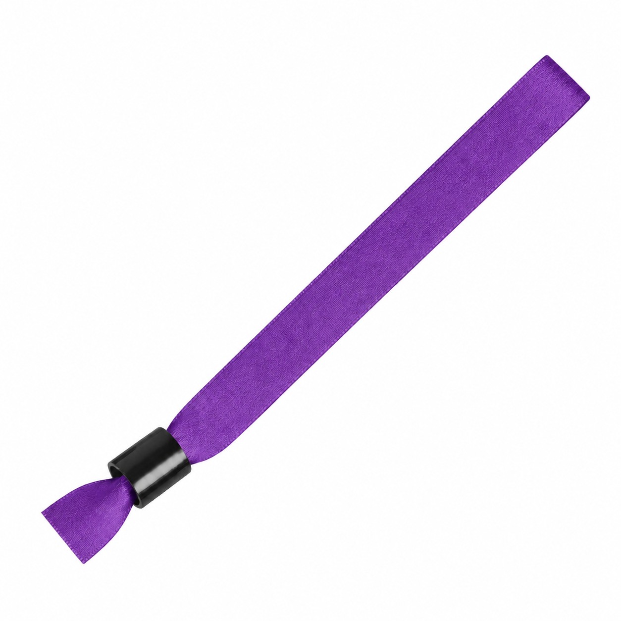 Polyester Locking Event Wristband — Purple