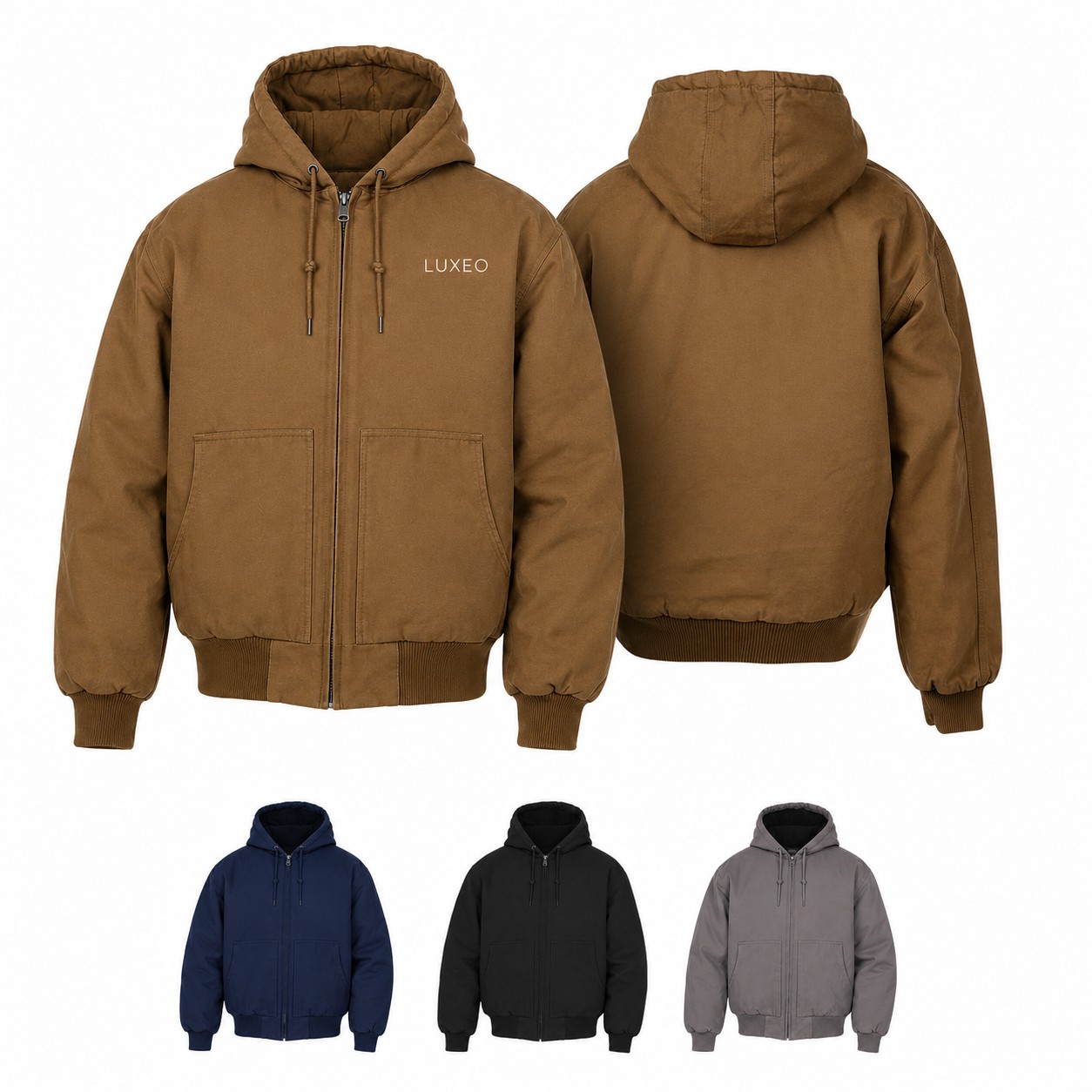 Ladies Polyester Spandex Hooded Jacket