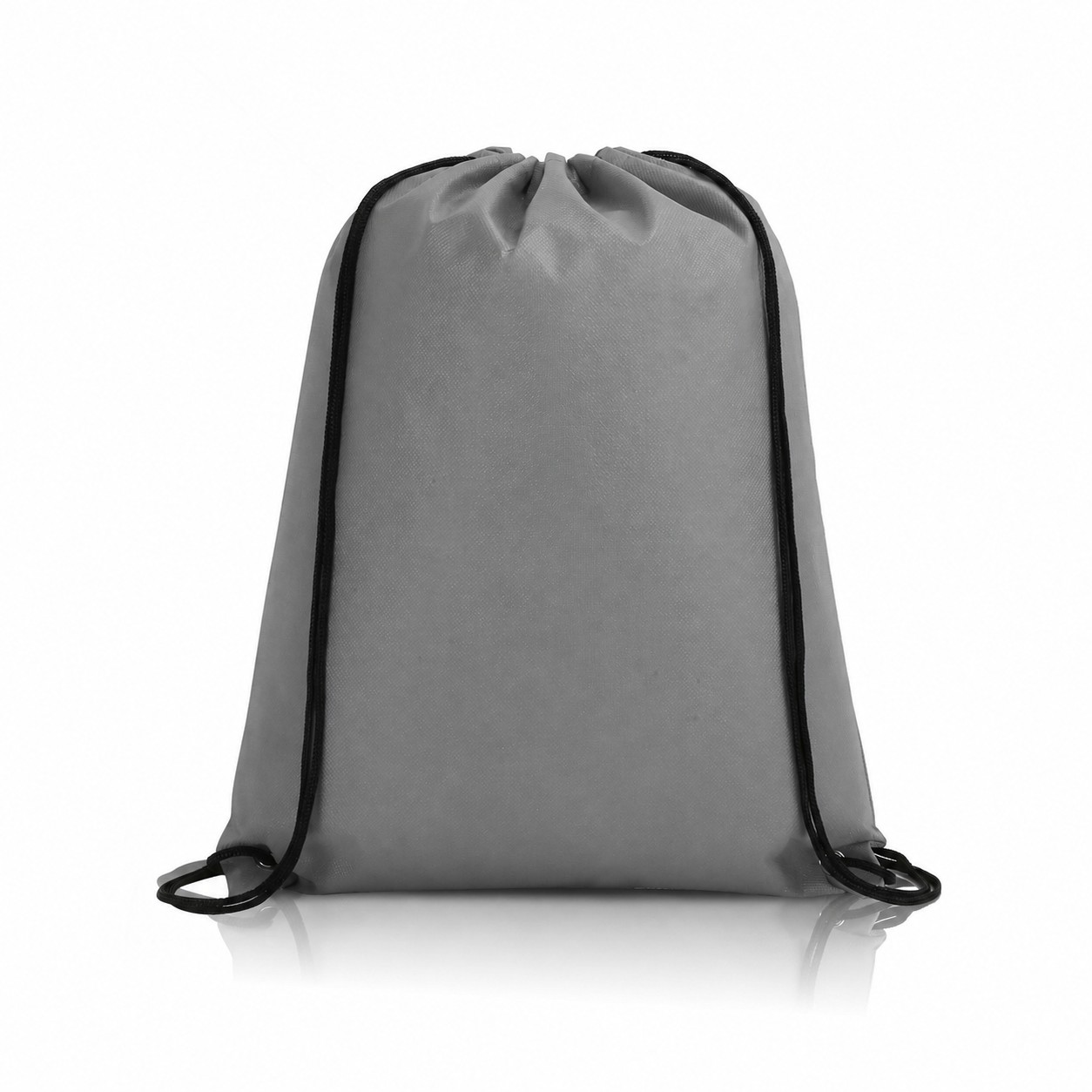 80GSM Non-Woven Drawstring Backpack — Gray