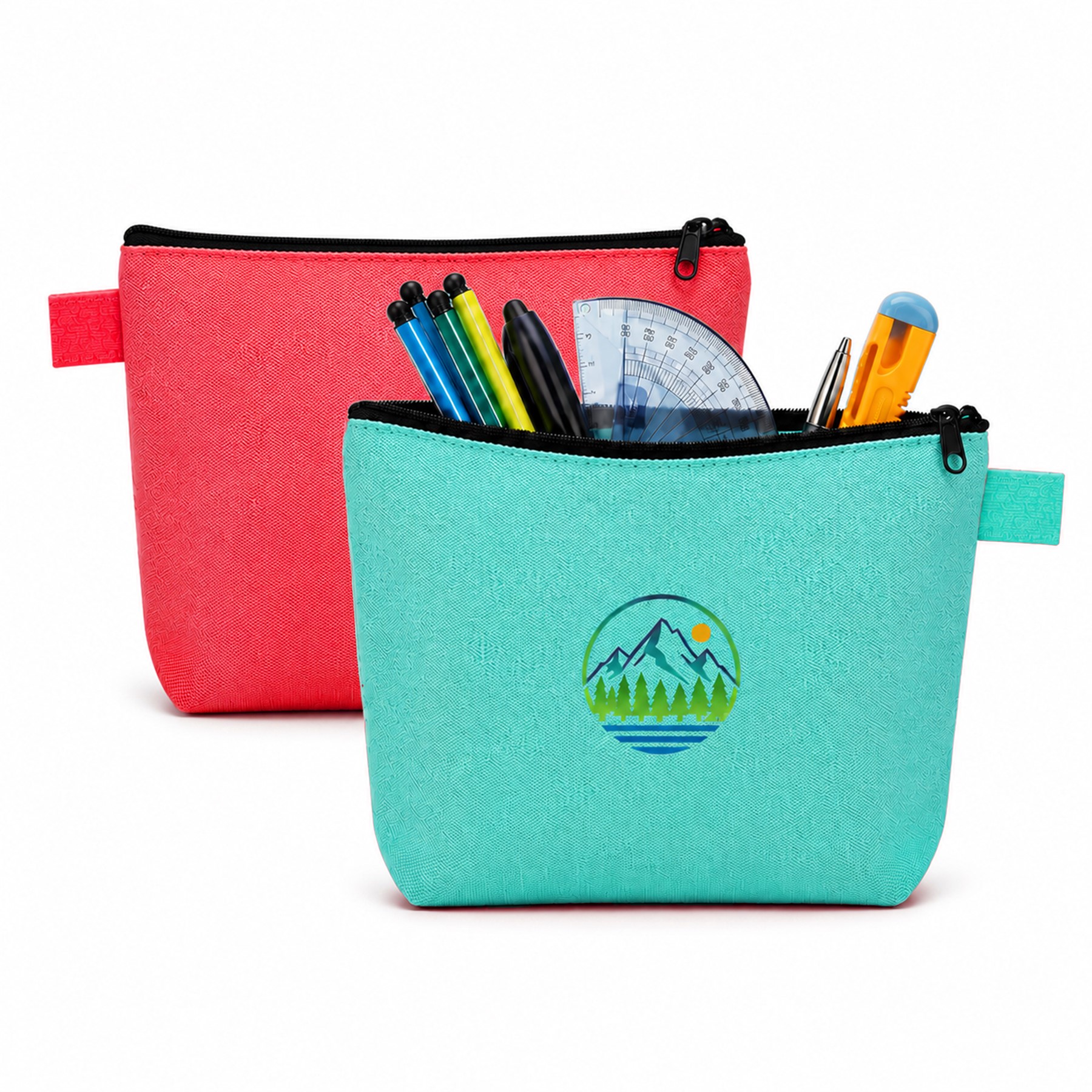 Cotton Canvas Zipper Pencil Case