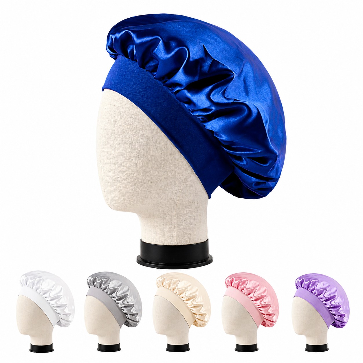 Satin Wide Band Sleep Bonnet