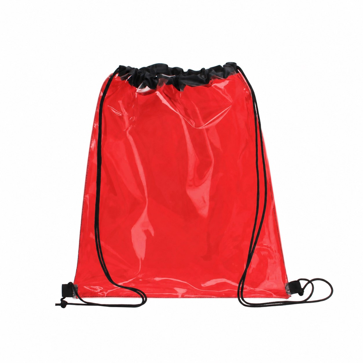PVC Drawstring Bag — Red