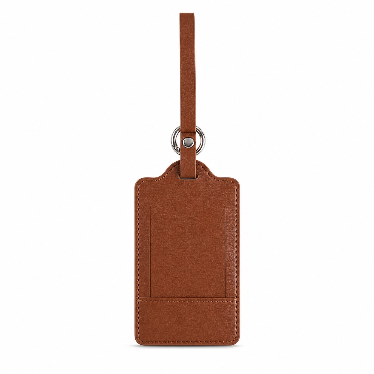 Stitched PU Luggage Tag With Privacy Flap — view 2
