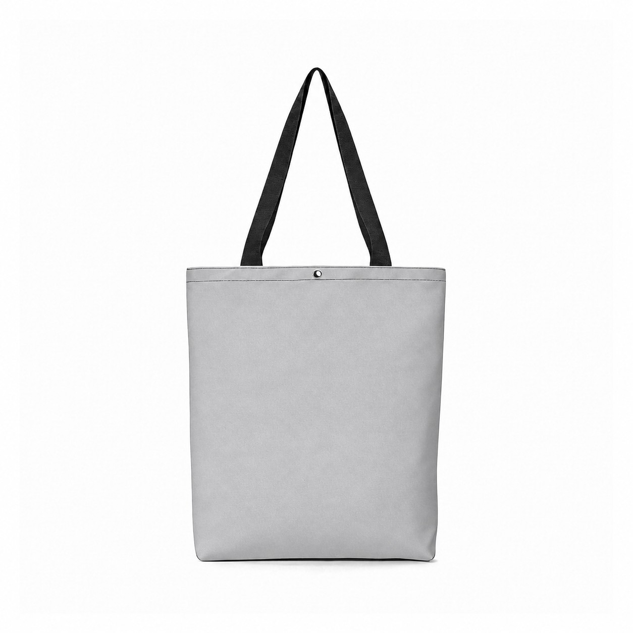 600D Polyester Gusseted Tote Bag — Silver