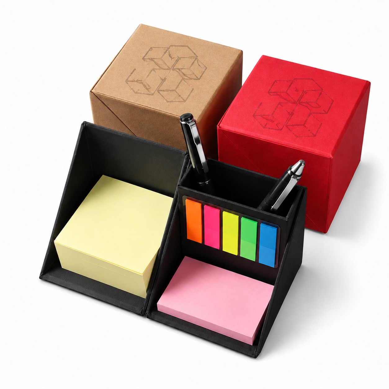 Foldable Recycled Paper Sticky Note Organizer