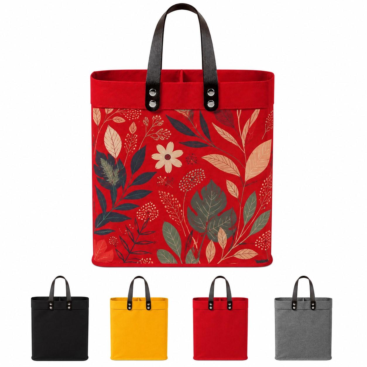 Foldable Kraft Paper Bottle Gift Bag