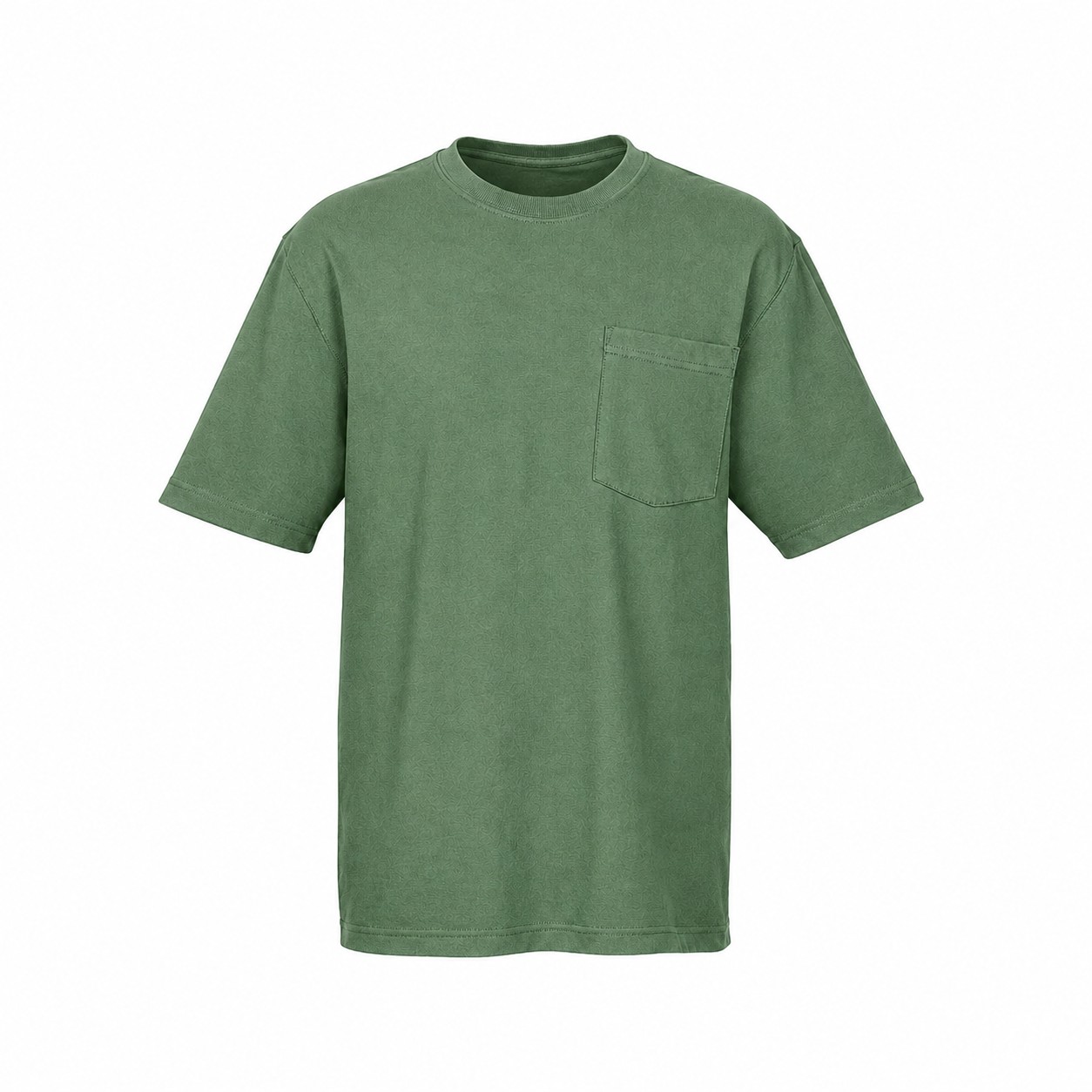 Workwear Cotton Pocket T Shirt — Green