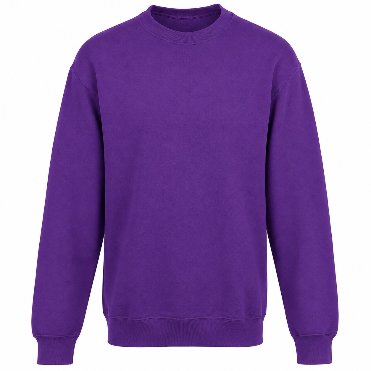 Soft Fleece Crewneck Sweatshirt — Purple