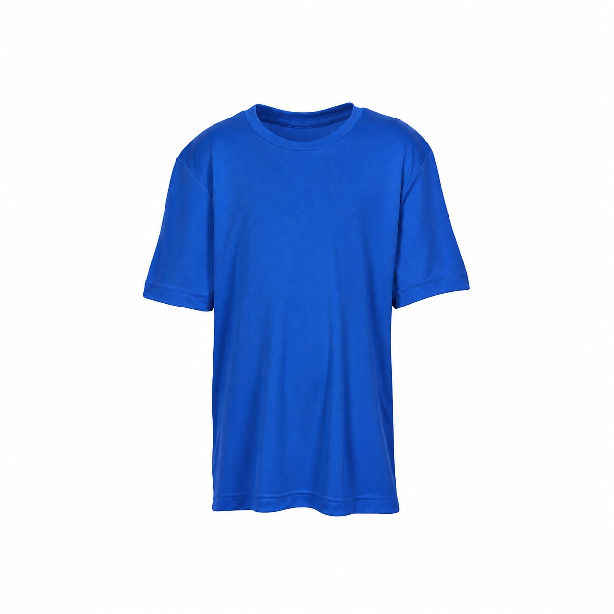 Youth Polyester Performance T Shirt — Blue