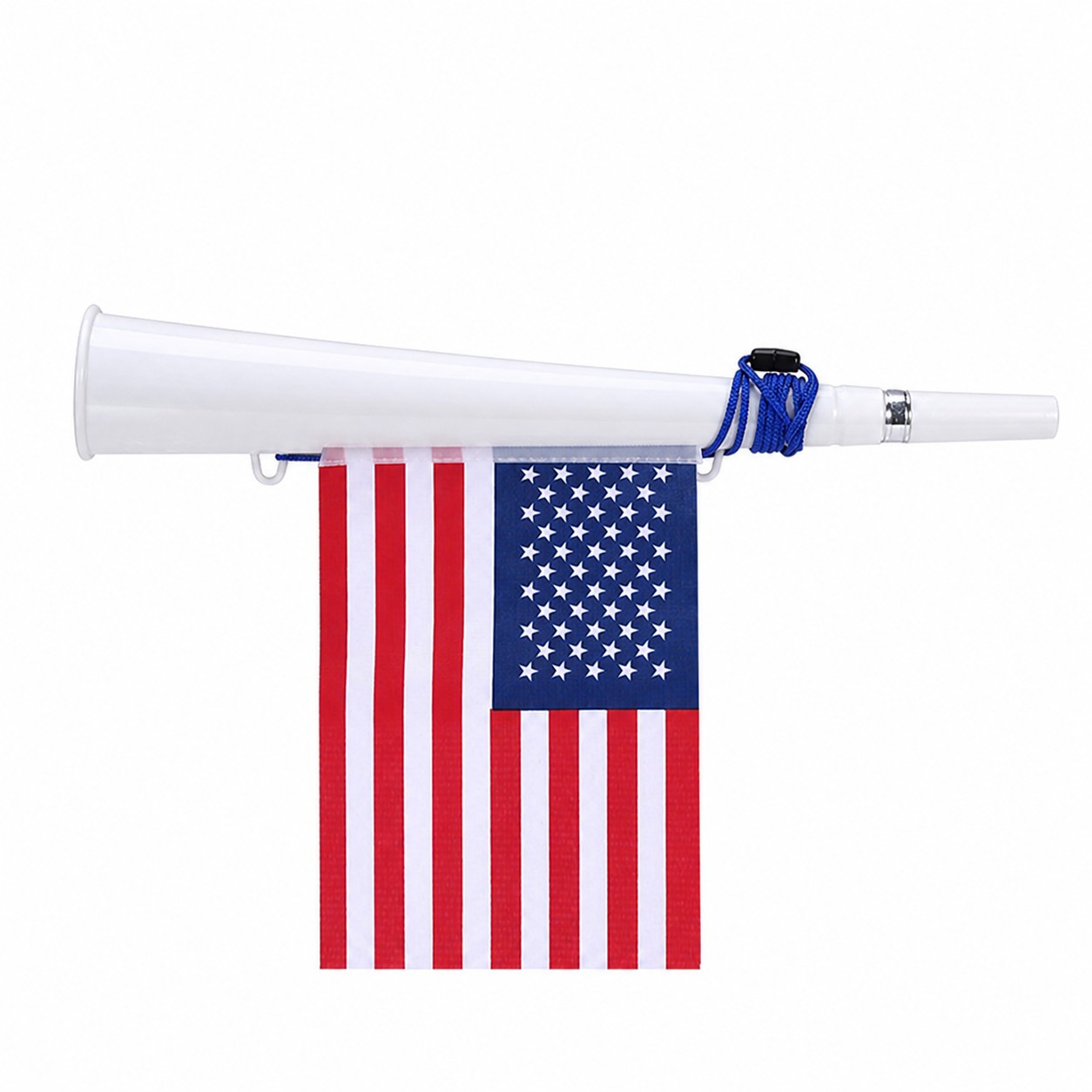 Stadium Cheer Horn Flag Set — White