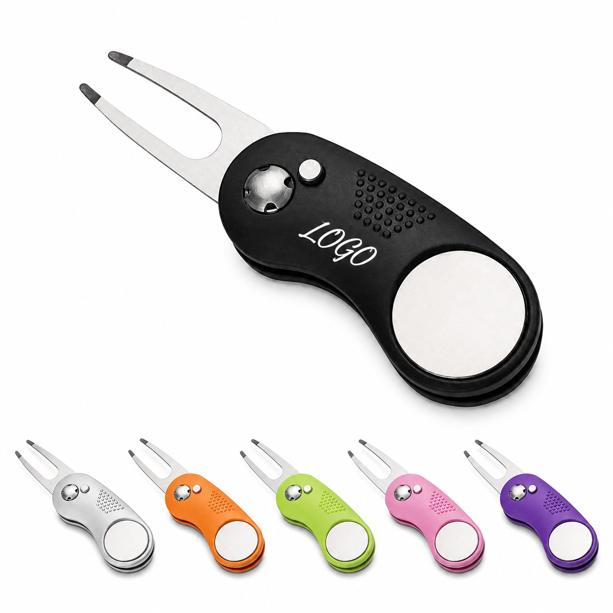 Foldable Magnetic Golf Divot Repair Tool