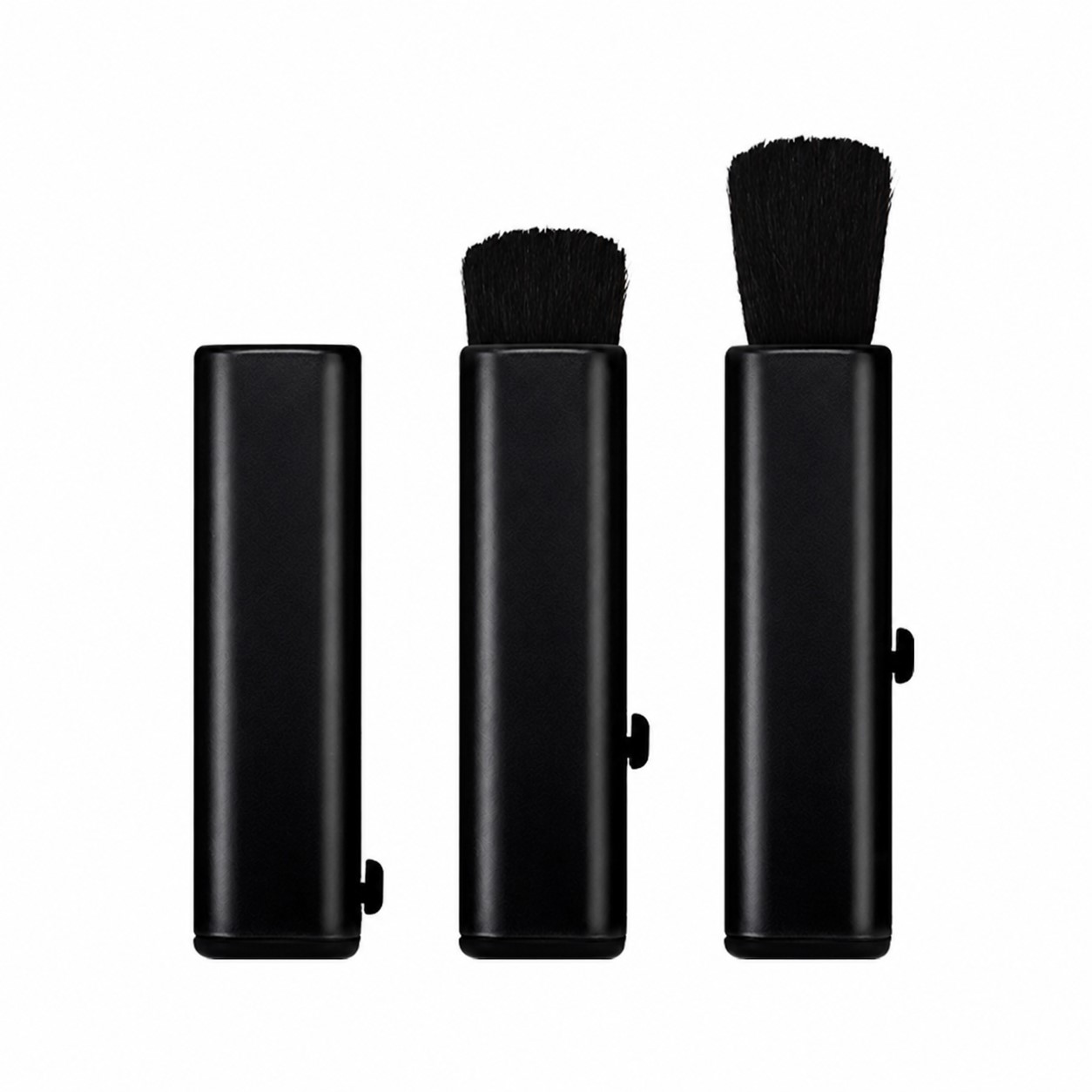 Compact Retractable Dust Brush — Black