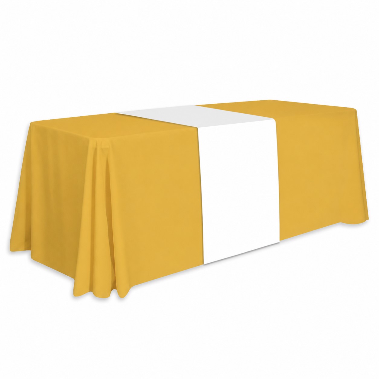 Thirty-Inch Polyester Table Runner — Gold