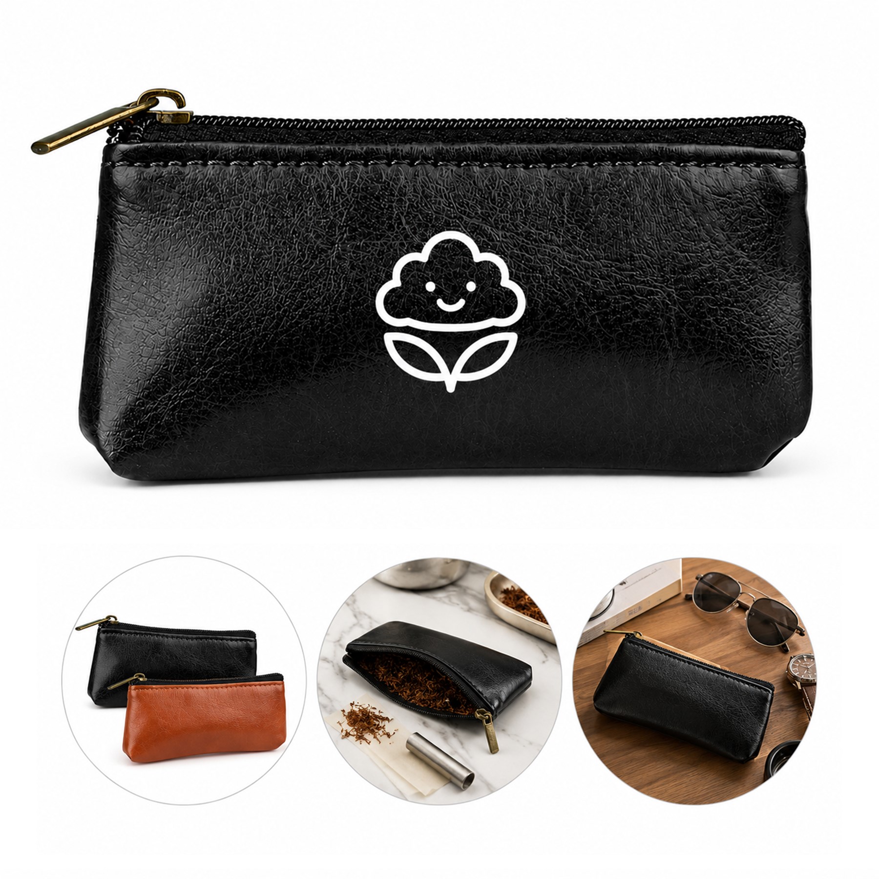 Mini PU Odor Proof Zipper Pouch