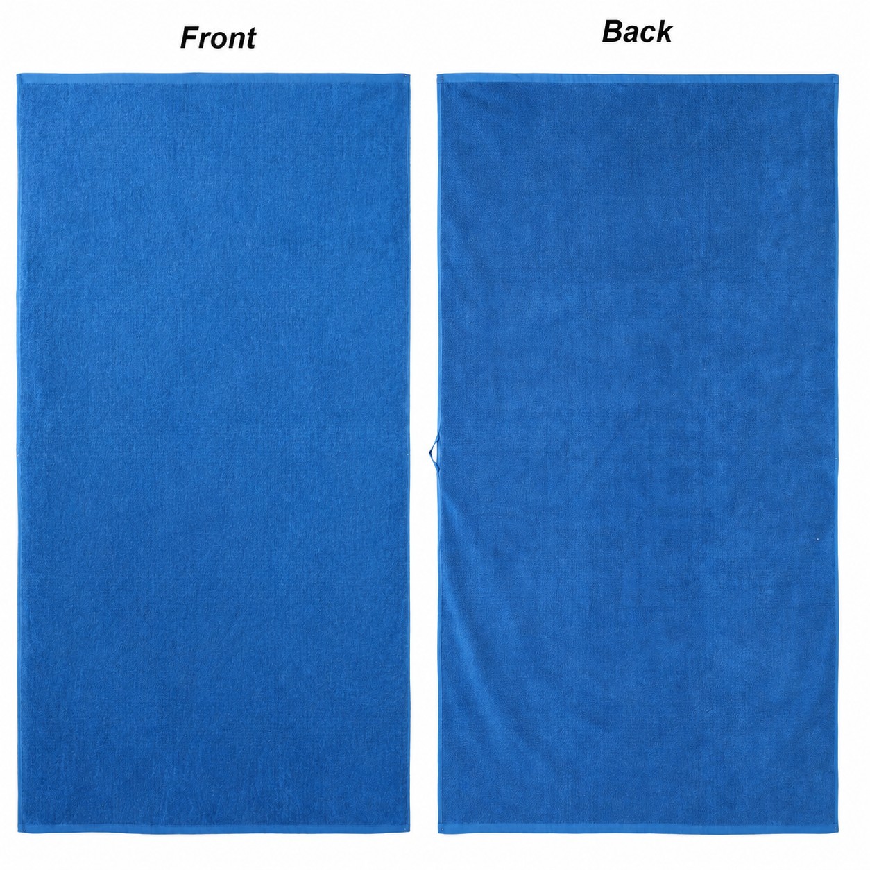 Cotton Jacquard Beach Towel — Blue