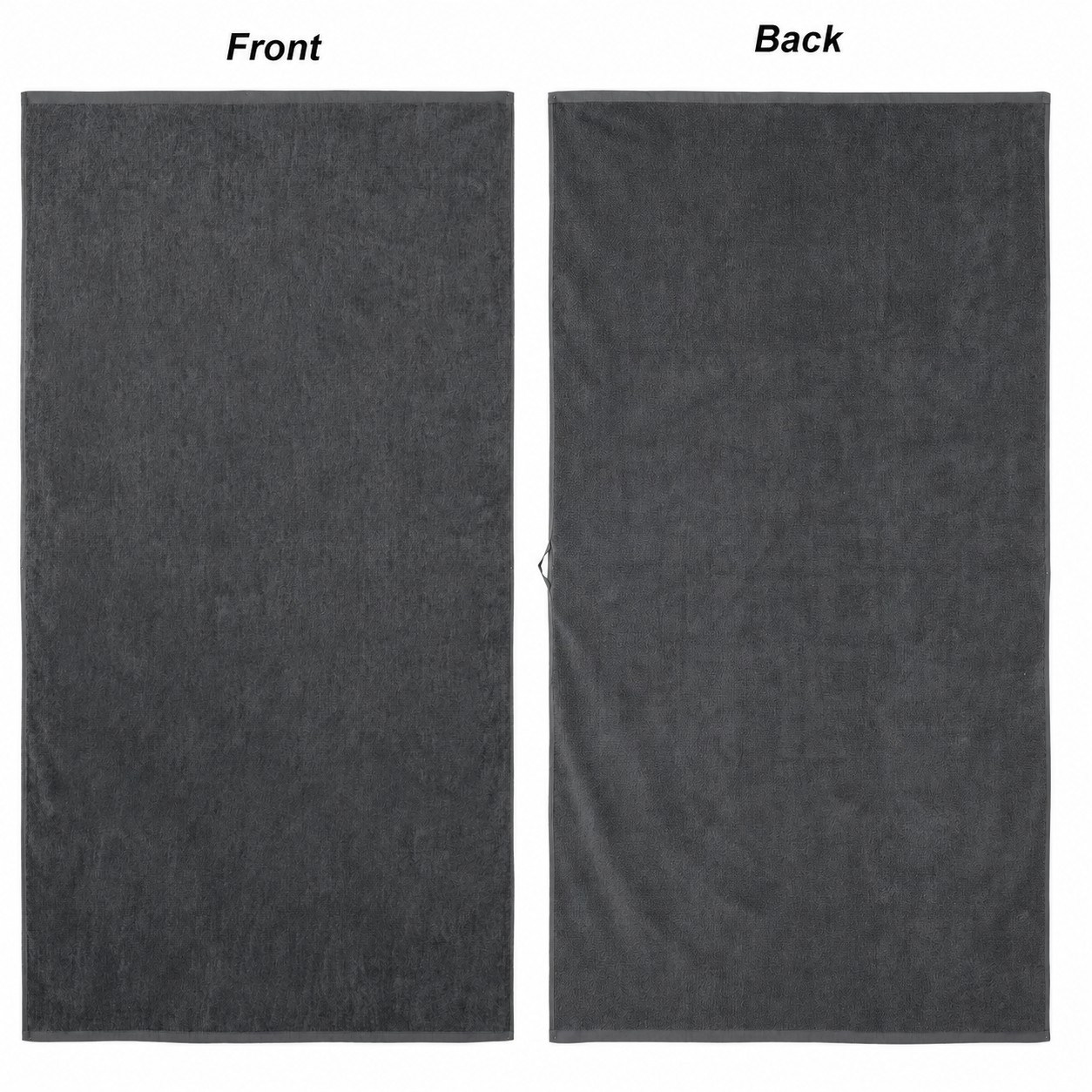 Cotton Jacquard Beach Towel — Pewter Gray
