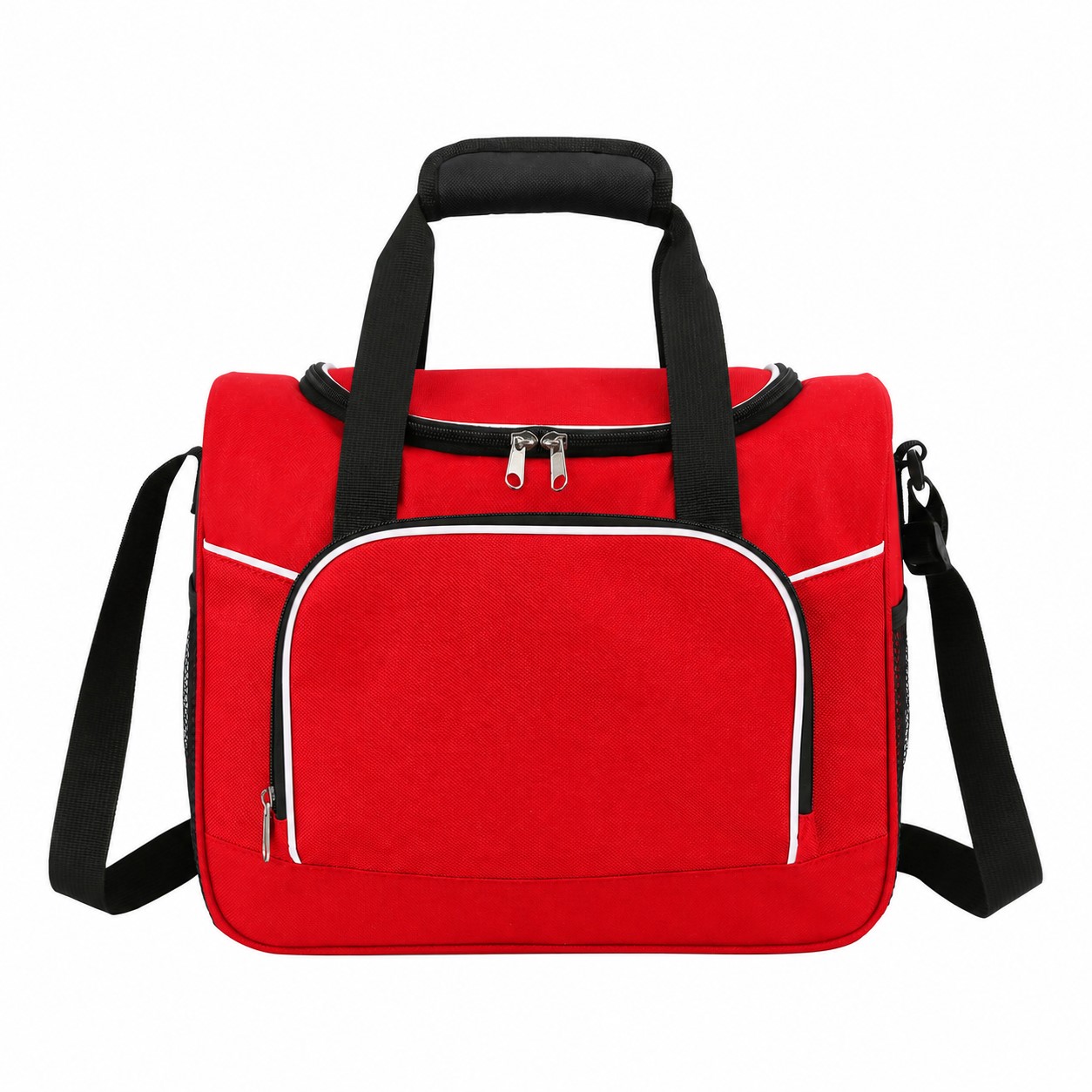 24-Can Insulated Convertible Duffel Cooler — Red