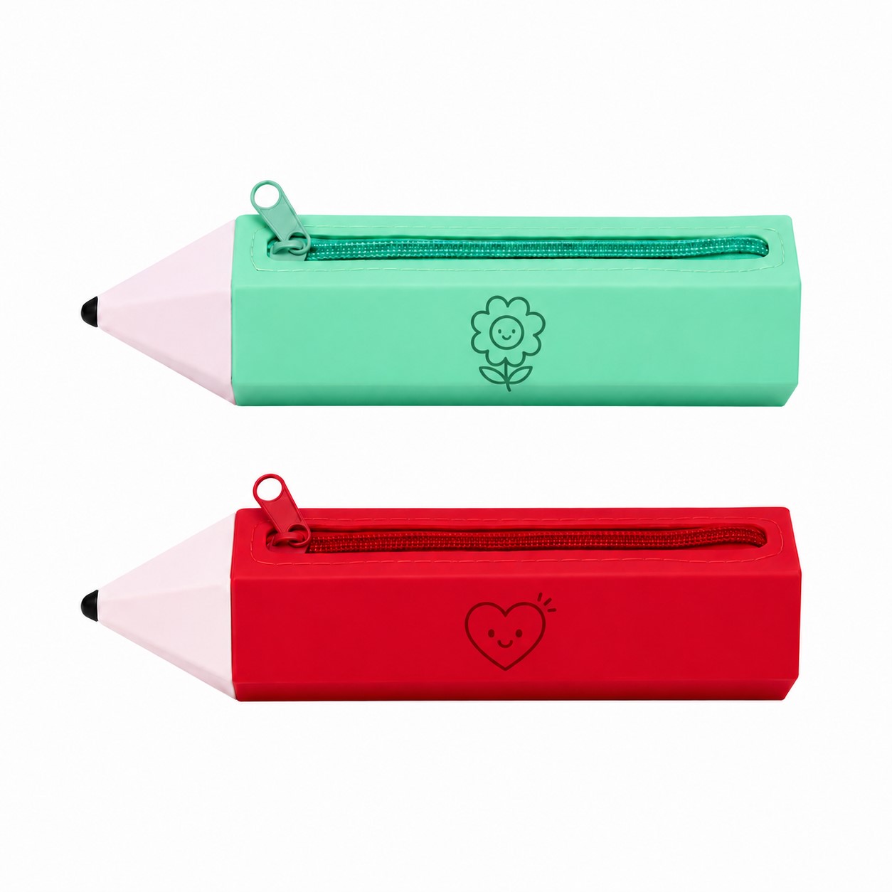 Pencil Shaped Silicone Writing Instrument Case