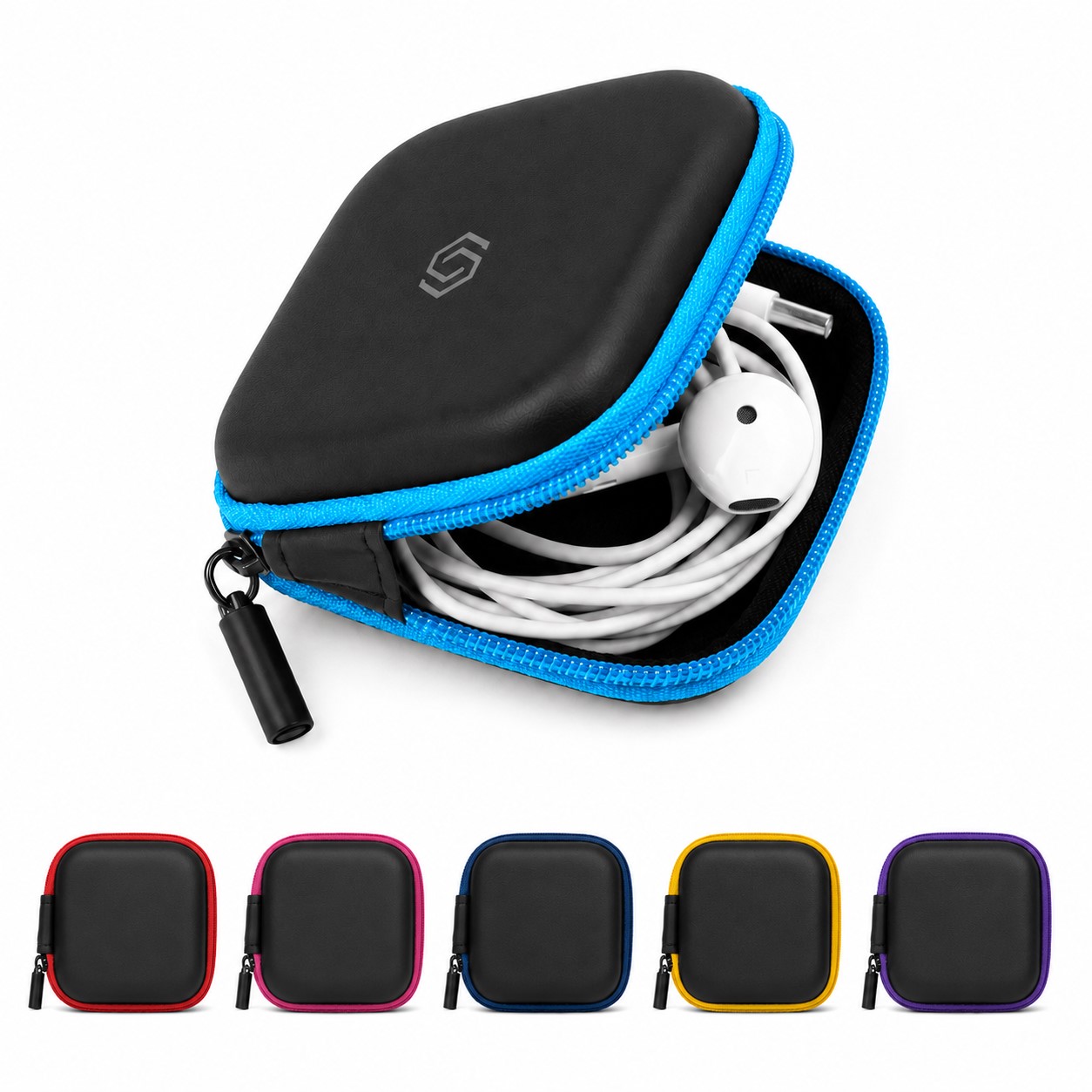 Square EVA Earphone Storage Case