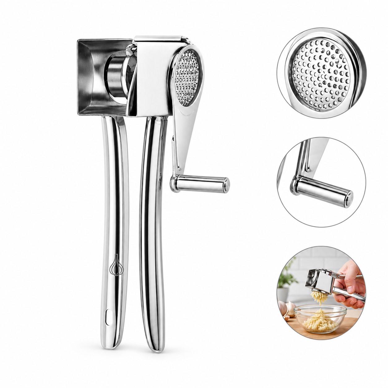 Stainless Steel Rotary Hand Crank Grater