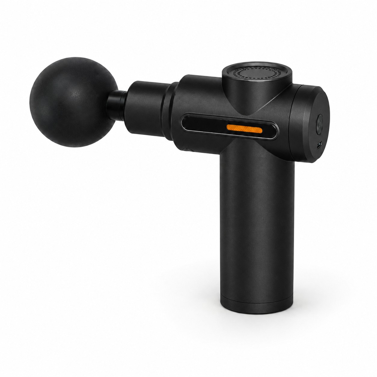 Compact Metal Massage Gun — Black