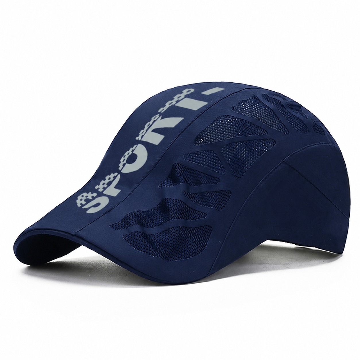 Vented Polyester Outdoor Cap — Navy Blue