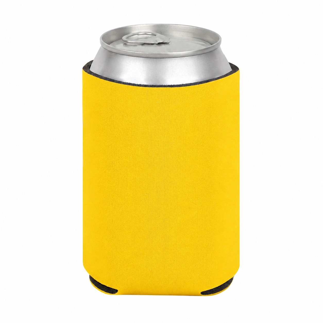 Foam Can Beverage Insulator — Yellow