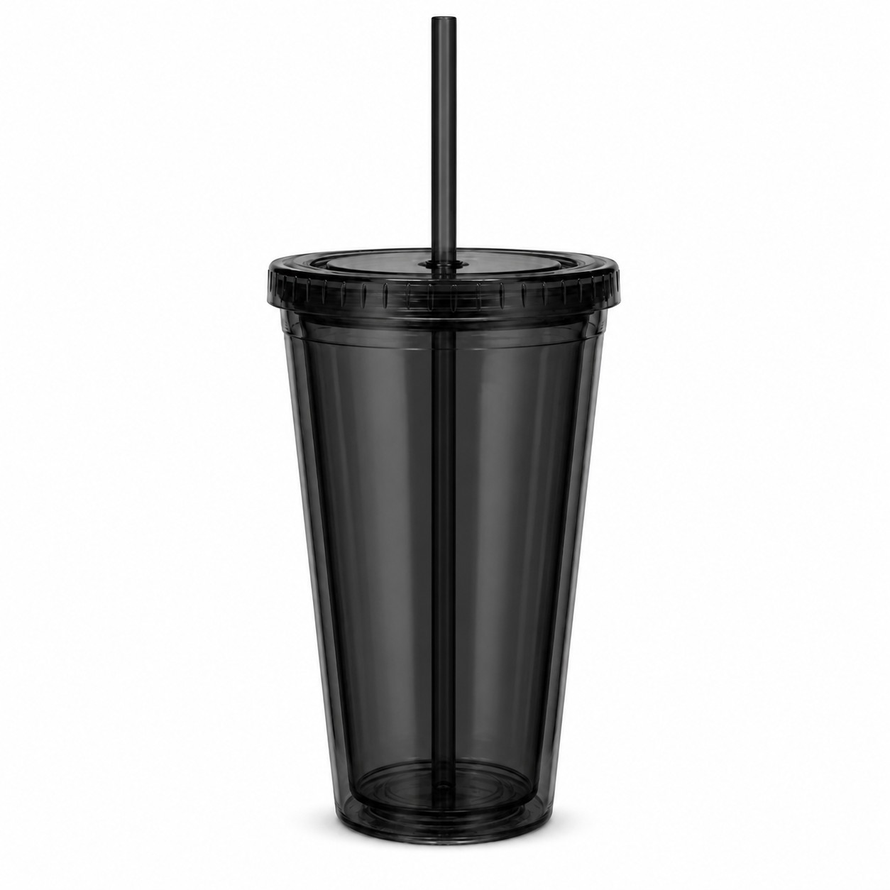 Double Wall 16 Oz Acrylic Journey Tumbler — Black