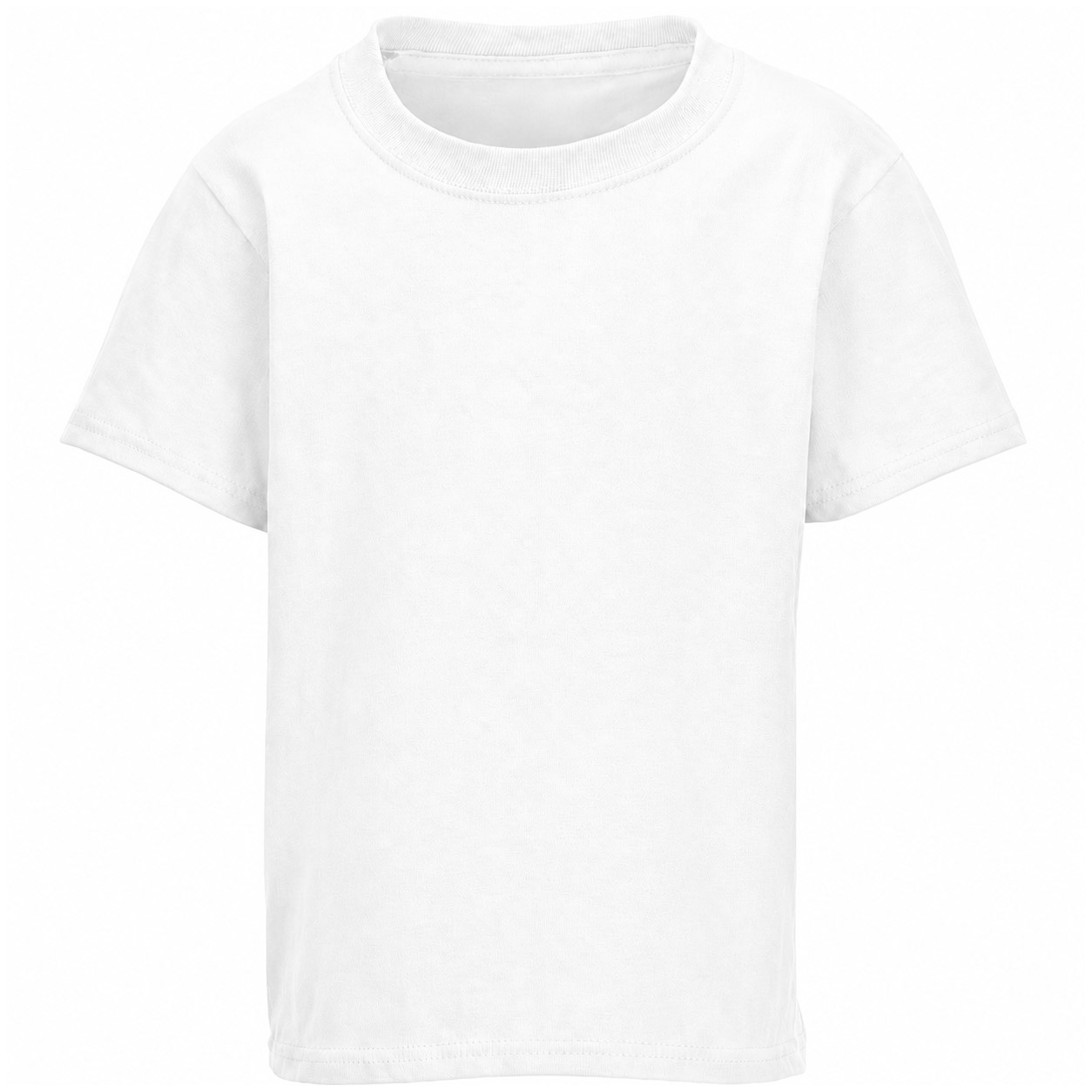 Youth Midweight Cotton Crewneck T-Shirt — White
