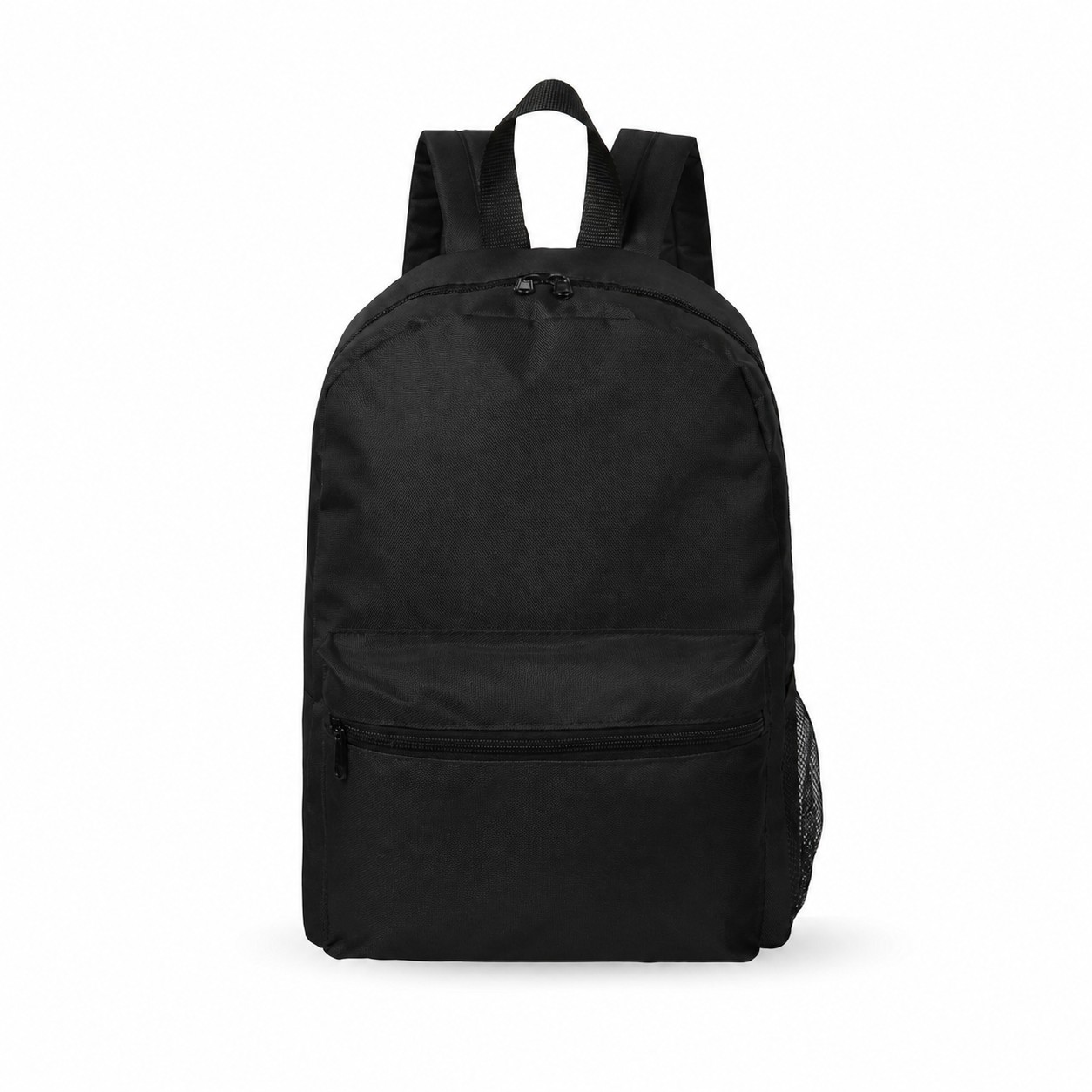 600D Polyester Backpack — Black