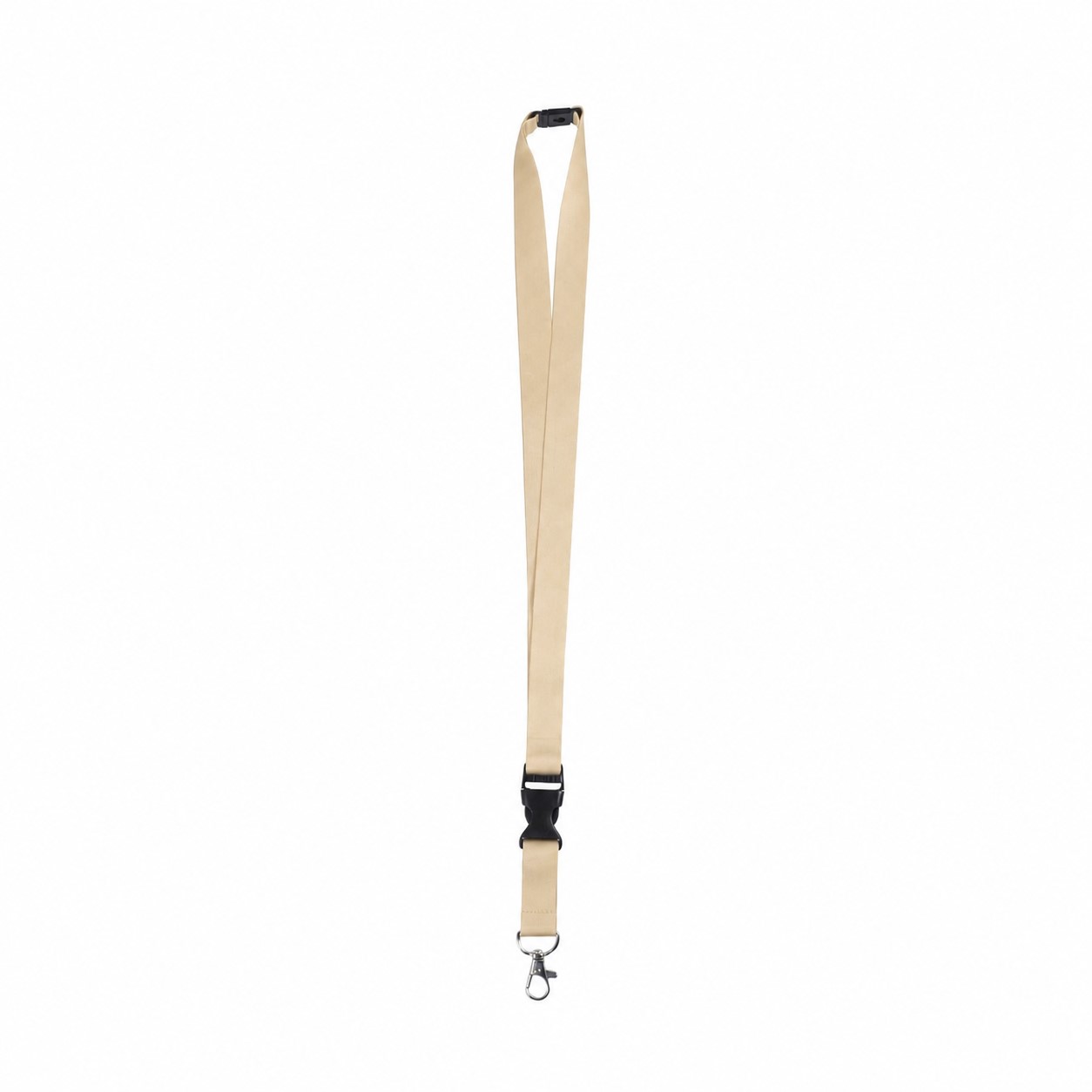 Polyester Breakaway Lanyard With Buckle Release — Beige