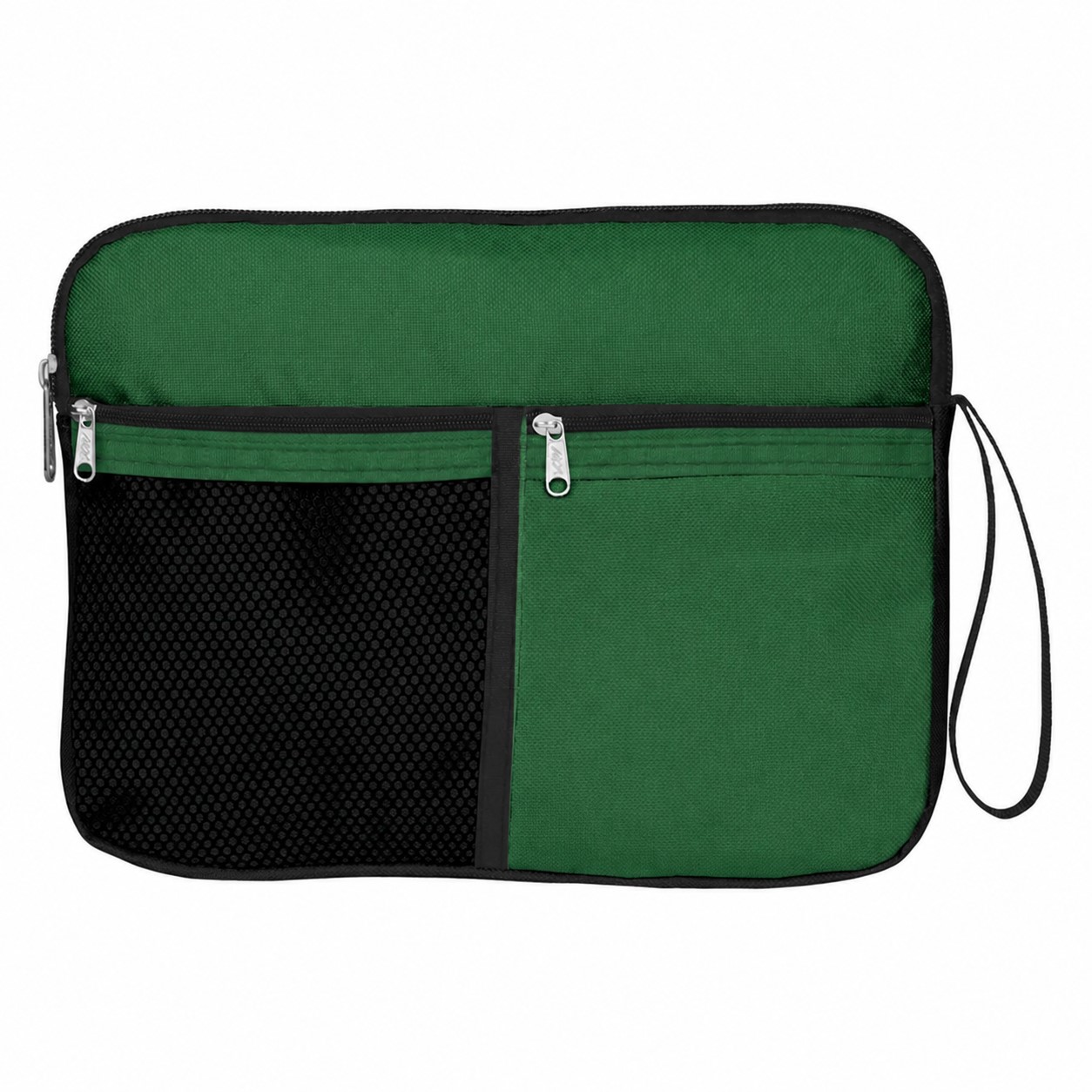 Oxford Zippered Electronics Organizer — Green