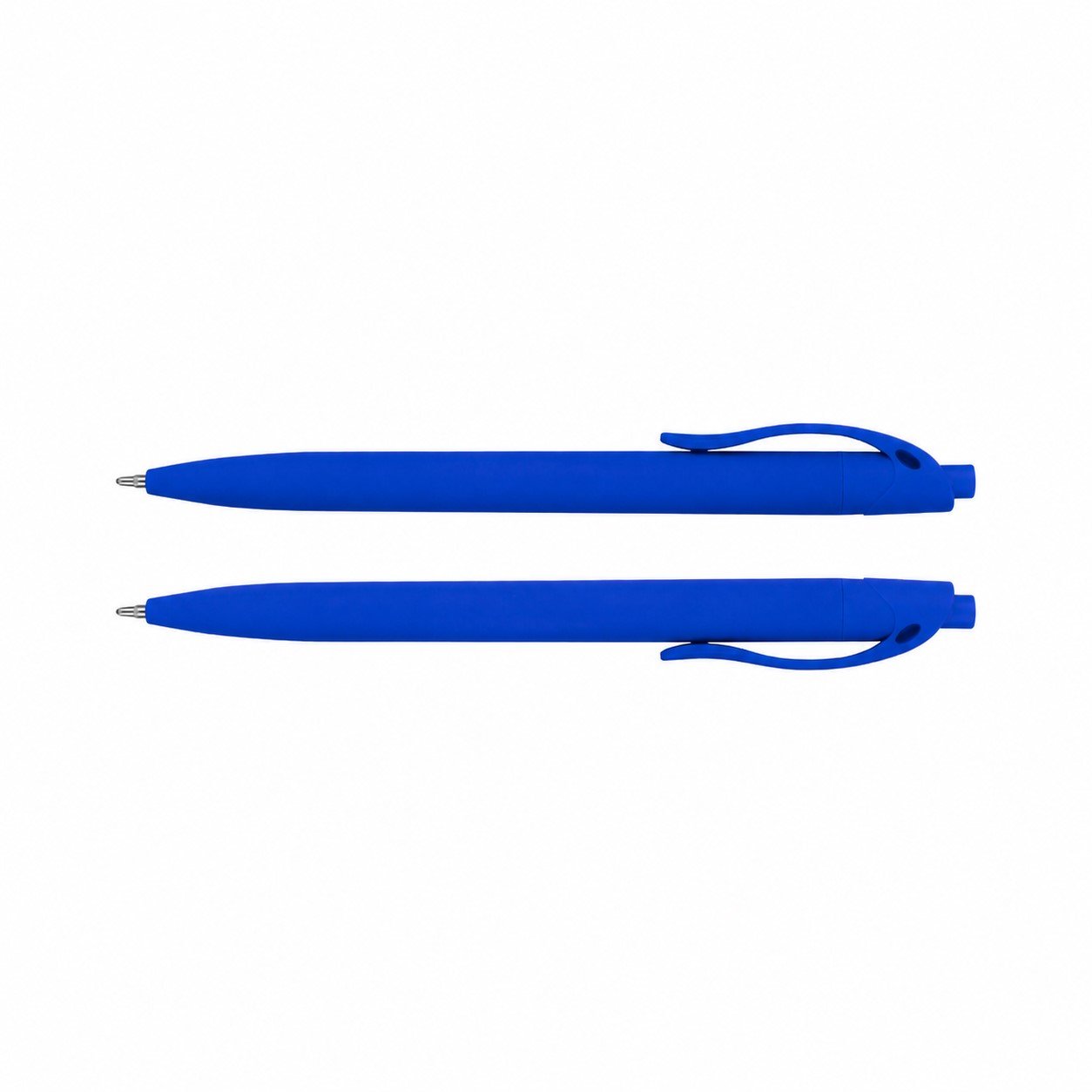 ABS Plunge Action Soft Finish Pen — Royal Blue