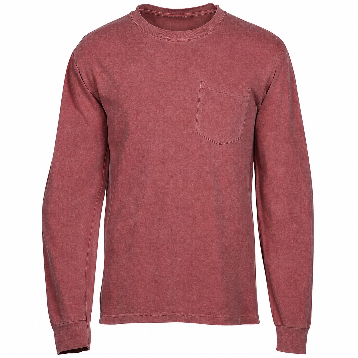Ringspun Cotton Pocket Long Sleeve Shirt — view 2