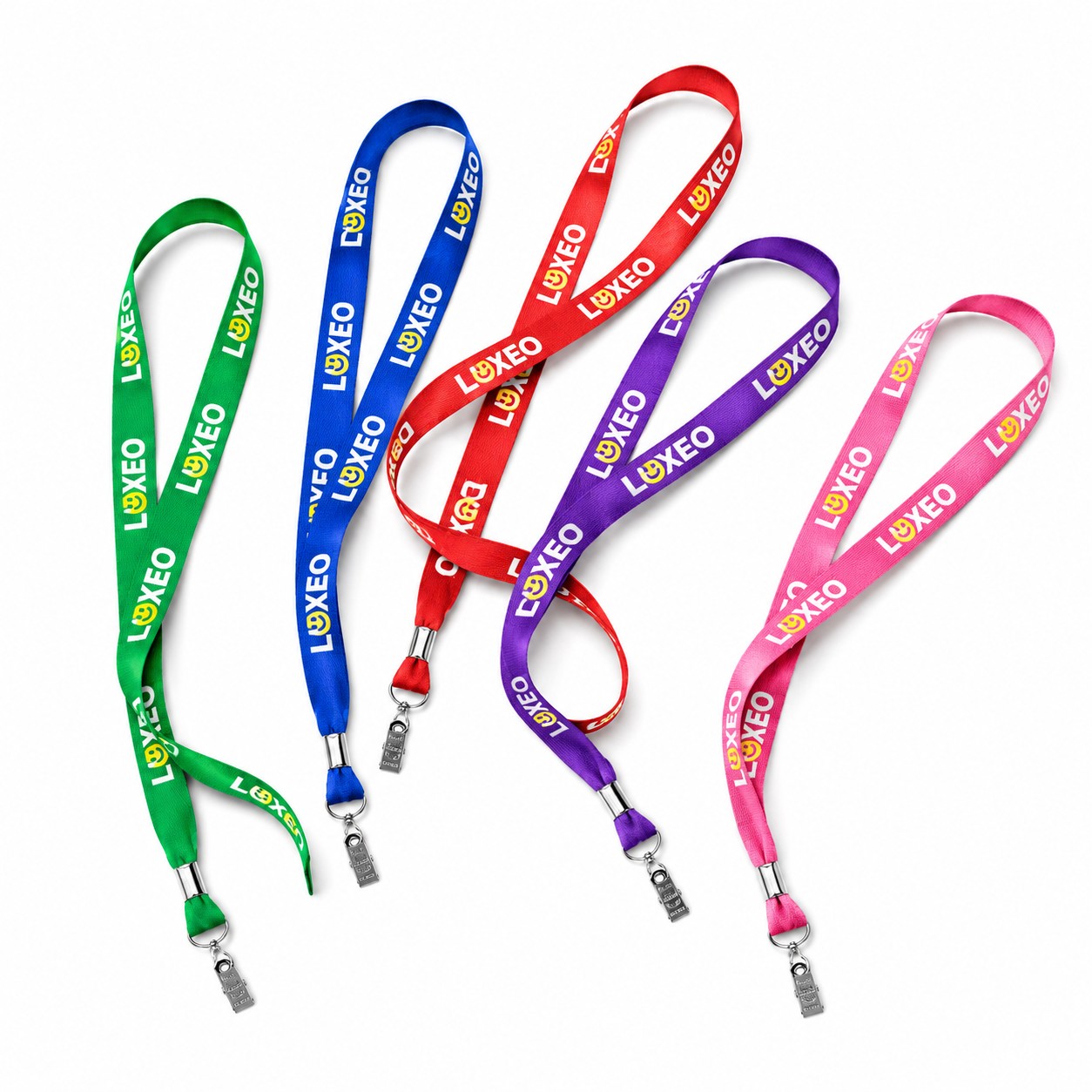 Polyester Lanyard With Bulldog Clip