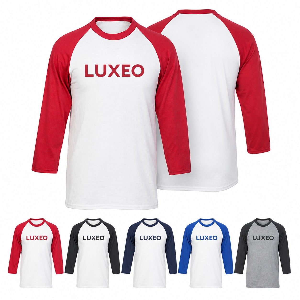 Contrast Sleeve Cotton Polyester Baseball Shirt
