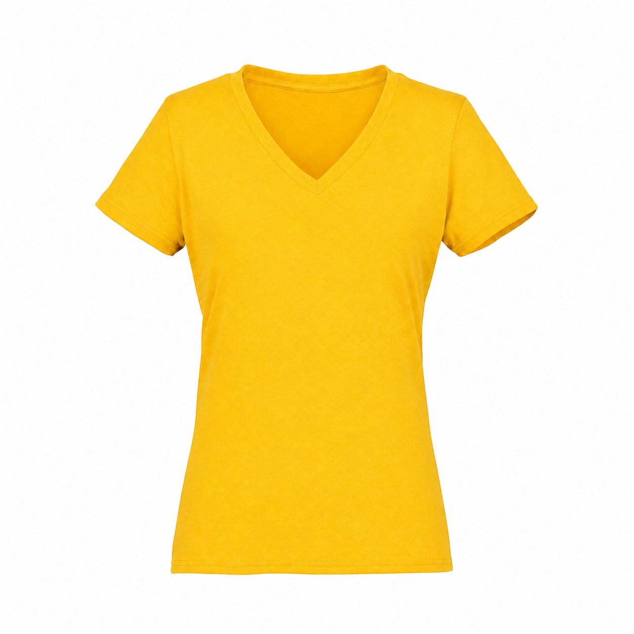 Ladies Tri Blend V Neck Tee — Yellow