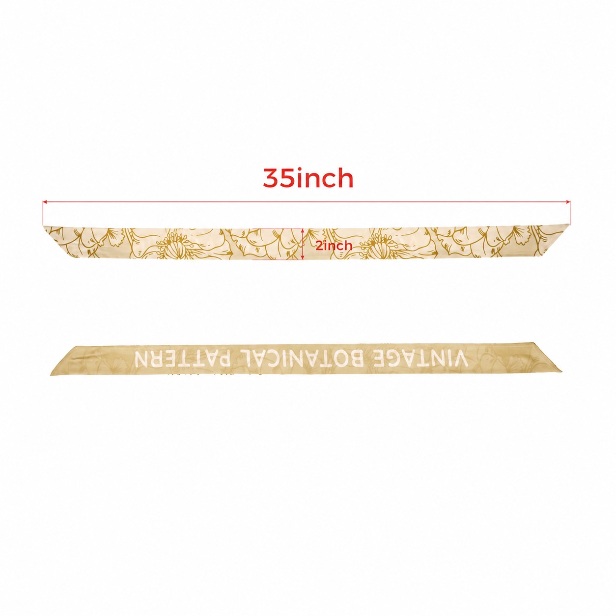 50D Polyester Smooth Surface Scarf — Gold