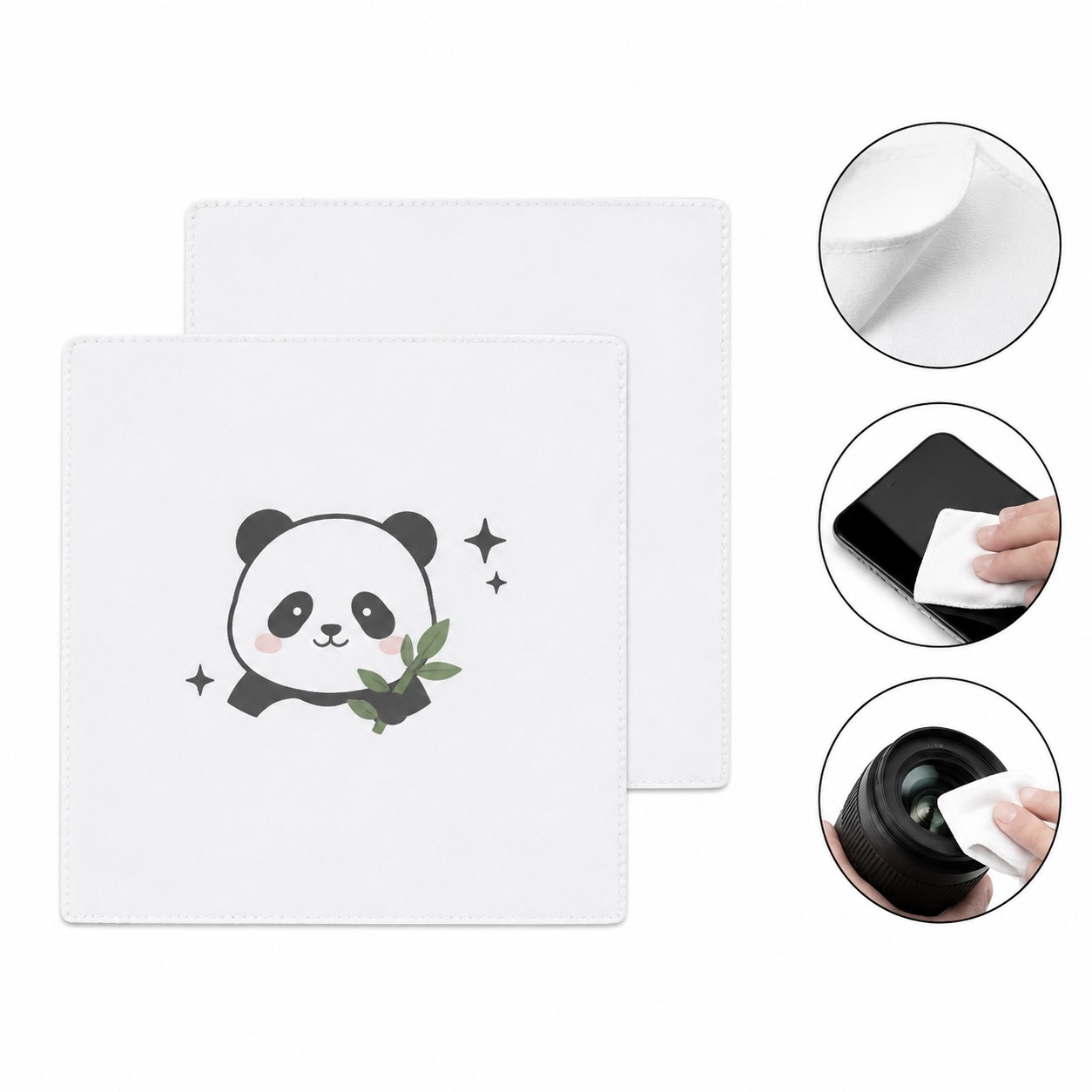 Square Microfiber Screen Cleaning Cloth