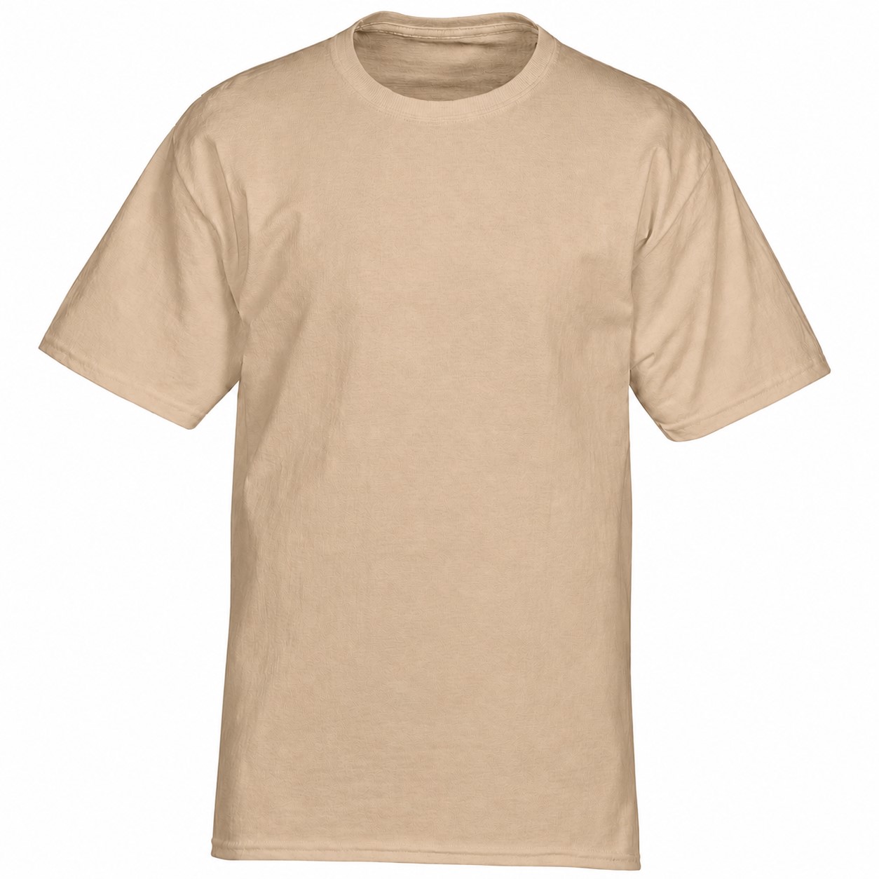 Authentic Cotton Screen T Shirt — Tan Beige