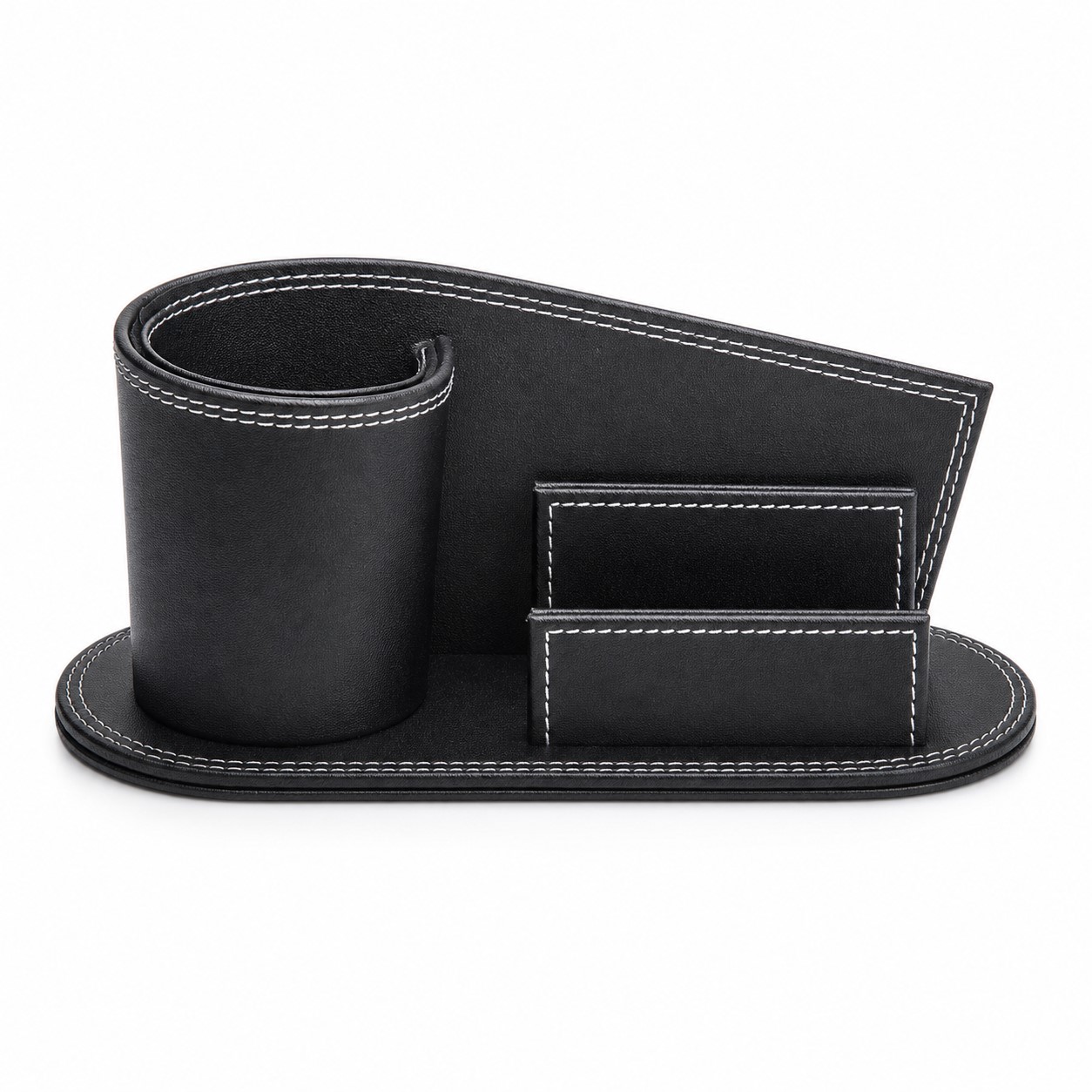 Contrast Stitched PU Pen Organizer — view 2