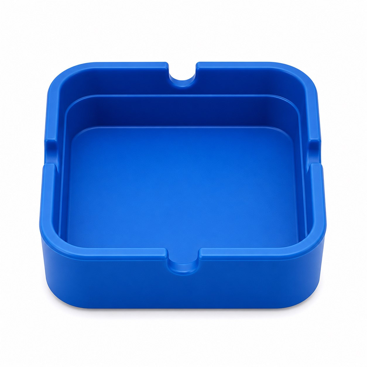 Square Silicone Ashtray With Four Cigarette Notches — view 2