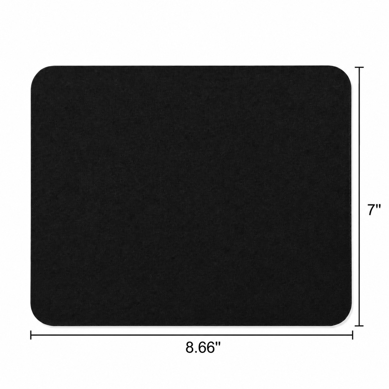 Soft Surface Fabric Mouse Pad — Black