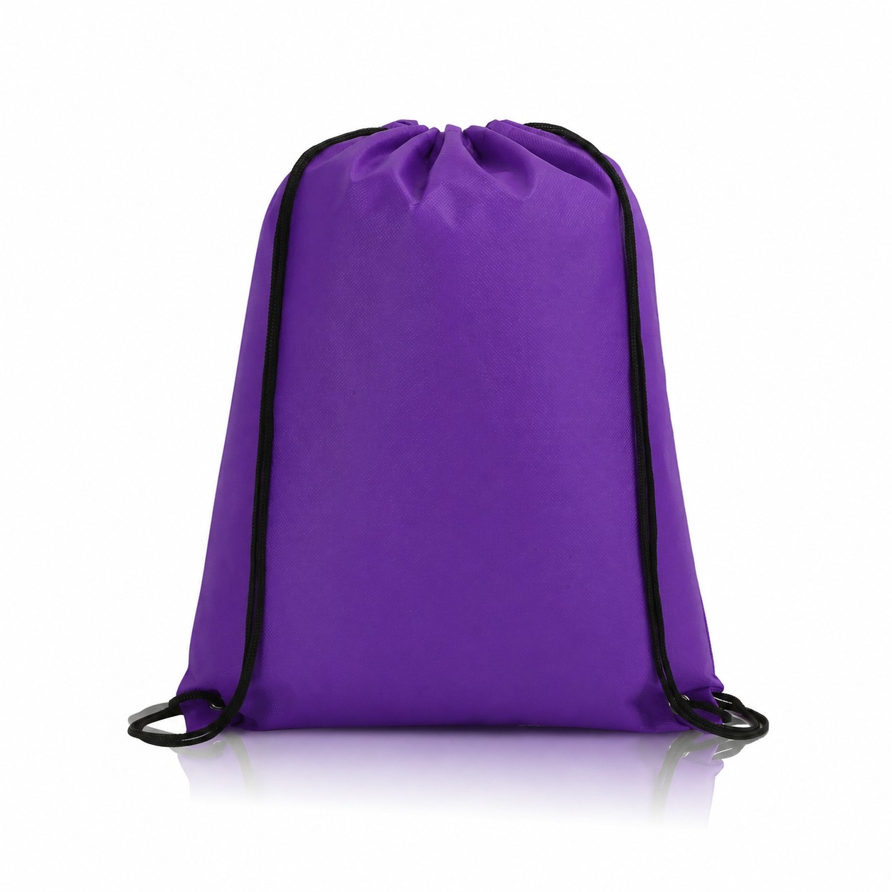 80GSM Non-Woven Drawstring Backpack — Purple