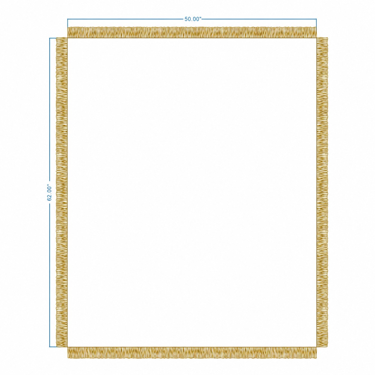 Jacquard Woven Throw Blanket — Gold