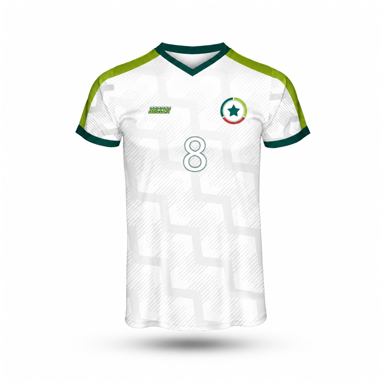 Performance Crew Neck Soccer Jersey — White