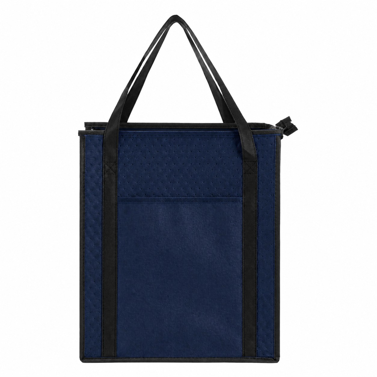 Zippered Storage Cooler Tote — Navy Blue